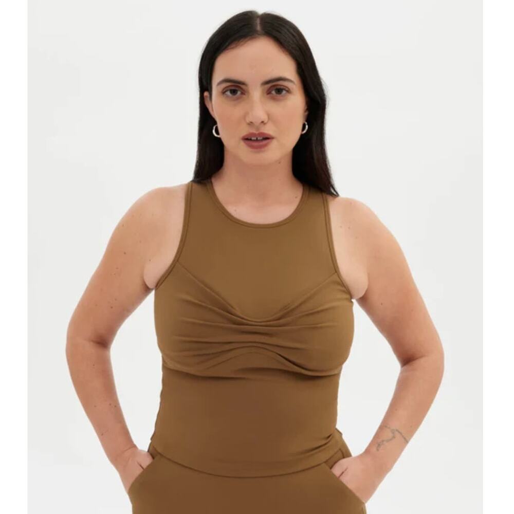 NEW Girlfriend Collective Quinn Tank Top Size XS Athleisure Casual Minimalist